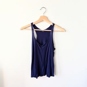 Madewell Racerback Blue Tank Top